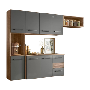 Cozinha Compacta Juliete Carv/Chumbo