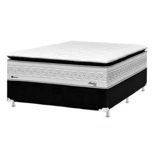 Conjunto Box Casal mola Ensacada Dunas Luxo