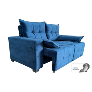 Estofado Retrátil Reclinável Rio Branco 1,90 - Azul