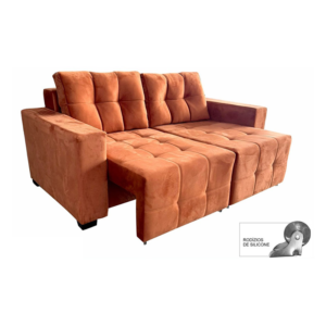Estofado 3 Lugares Retrátil Acre 1,90 - Terracota