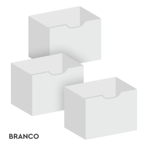 Kit 3 Gavetas Organizadores Branco