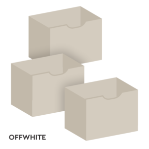 Kit 3 Gavetas Organizadores Offwhite