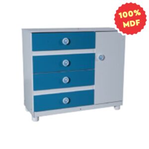Cômoda Zaqueu - Branco/Azul