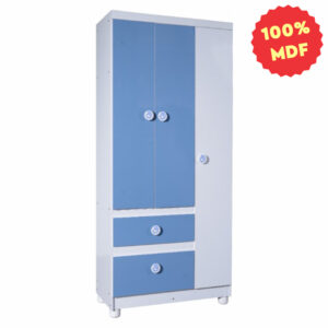 Roupeiro Zaqueu 3 portas Bra/Azul