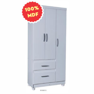 Roupeiro Zaqueu 3 portas Branco