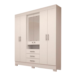 Roupeiro Débora 6P 3G Branco