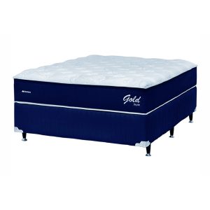 CONJ BOX QUEEN MOLA ENSAC GOLD PRIME BLUE 158X198X70