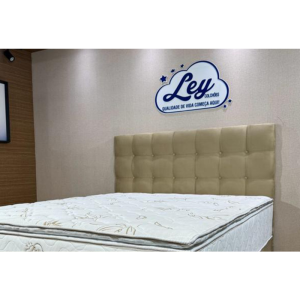 CABECEIRA BOX QUEEN TEC SUEDE 160X125
