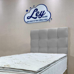 CABECEIRA BOX SOLT TEC SUEDE 90X125 - LEY COLCHOES