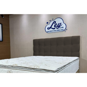 CABECEIRA BOX KING SIZE TEC SUEDE 195X125- LEY COLCHOES