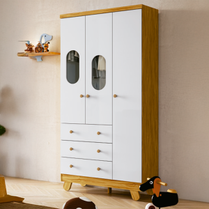 ROUPEIRO INFANTIL PINGO 3P/ 3G C/DETALHE PORTA - PEROBA