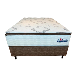 CONJ BOX SOLTEIRAO MOLA ENSAC GRAND LUXO AECIA C/PILLOW 110X200X77 - LEY COLCHOES