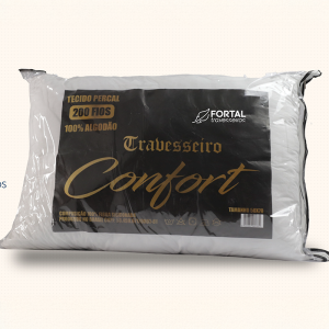 TRAVESSEIRO COMFORT 200 FIOS ALGODAO 52X70CM FORTAL TRAVESSEIROS
