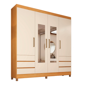 ROUPEIRO ROMA 4P/6G C/ESPELHO - DEMOBILE