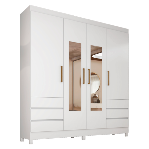 ROUPEIRO ROMA 4P/6G C/ESPELHO - DEMOBILE