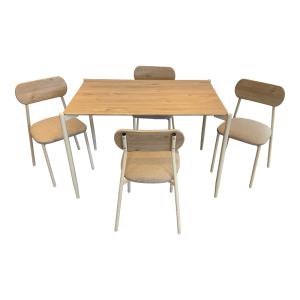 CONJ MESA RETANGULAR 4C ELEGANCE - SILCAR
